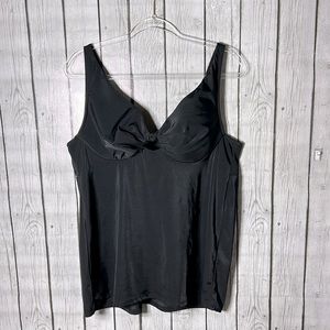 Swim by cacique black cutout tankini size 38C